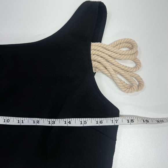 Rehab Boutique Rope Detail Backless Bodycon Dress New With Tags Size Large Black - Picture 8 of 13